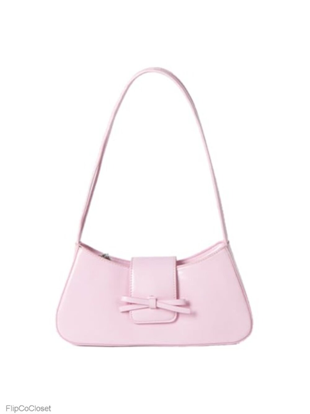 Patent Leather Hobo Shoulder Bag Y2K Cute Bow Purse Women Handbag